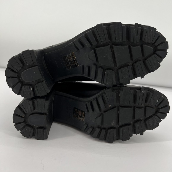 Rag & Bone Shiloh Boot Size 40 US 10 Black Leather Lug Sole Chelsea Ankle Bootie - Picture 9 of 14